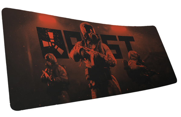"Scientist Trio" — Rust Deskmat