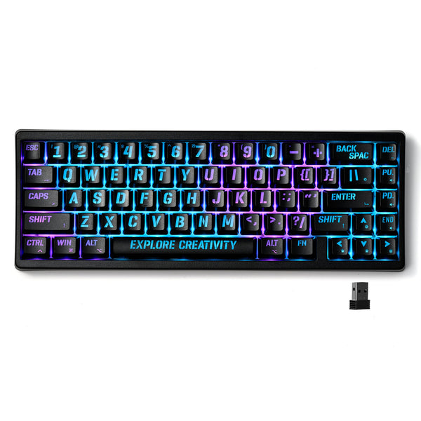 XVX M67 Miami VIA Tri-Mode Mechanical Keyboard with IMD-Tech Keycaps