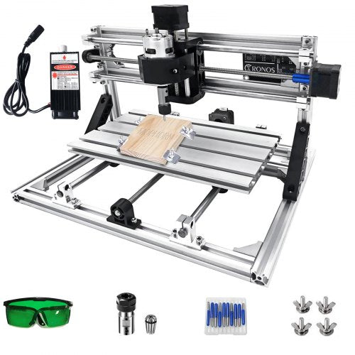 CNC 3018 Router Kit with 500mW Laser Engraver, GRBL
